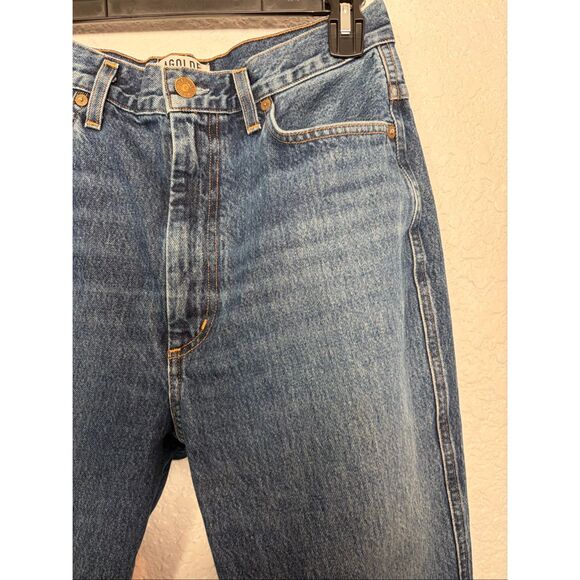 AGoldE Pinch Waist High Rise Kick Flare Jeans in Placebo Size 28 - Picture 8 of 12